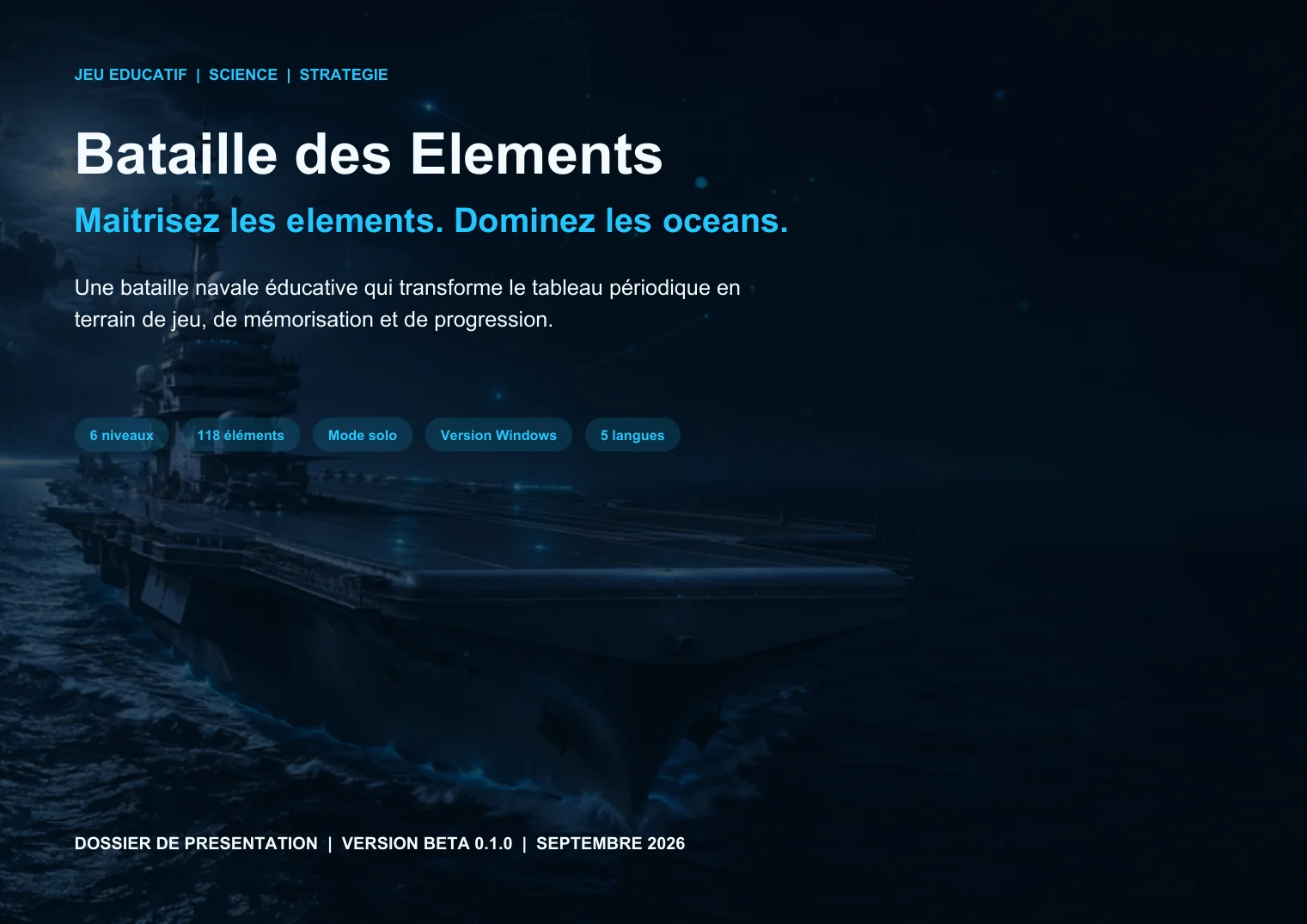 Présentation du jeu Bataille des Éléments